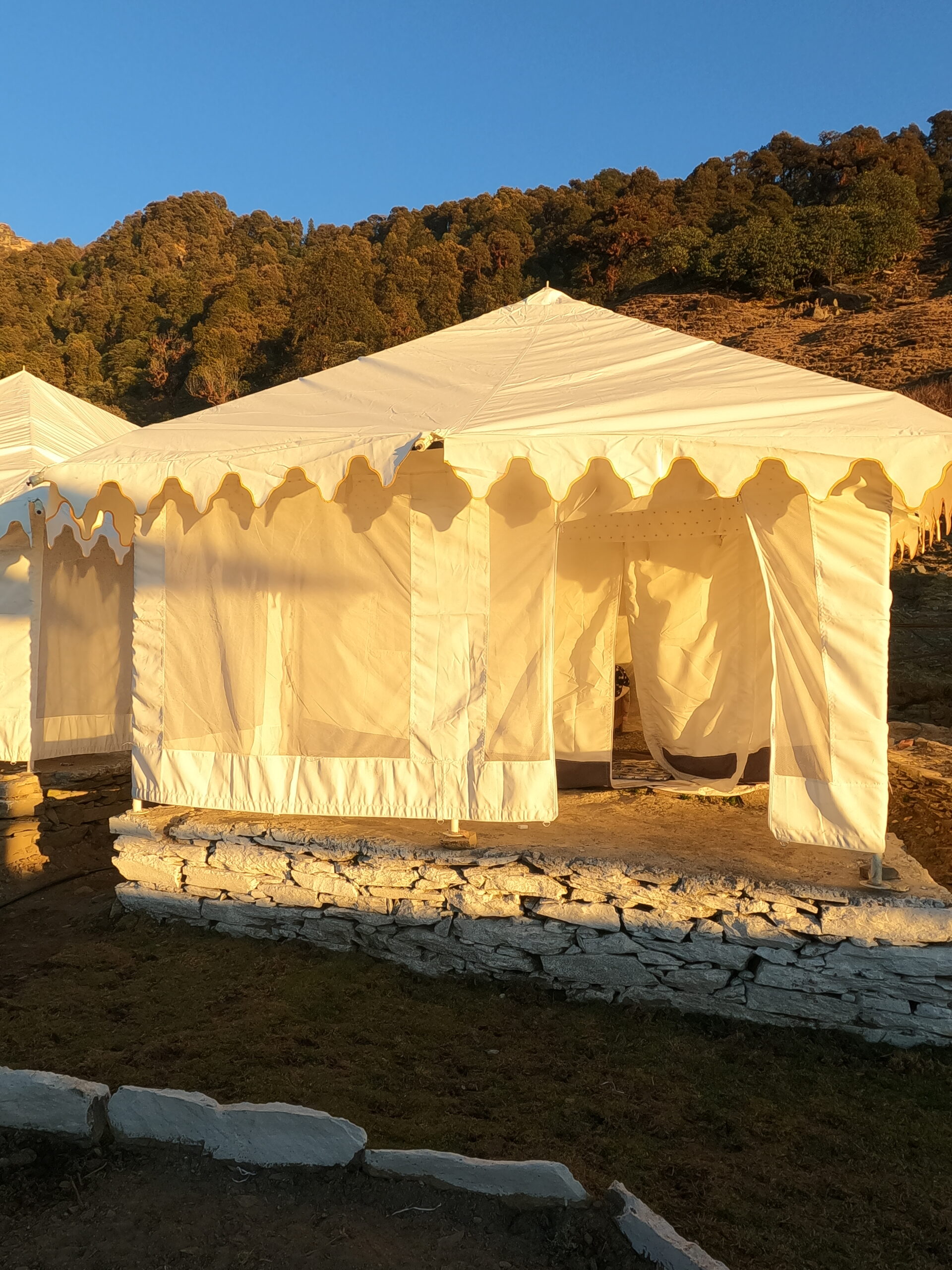 Safari tent in chopta by Uttarakhand hikes